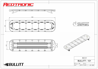 Mega-Flash Bullitt Plus - Fuldt udstyret ECE R65-blinklys