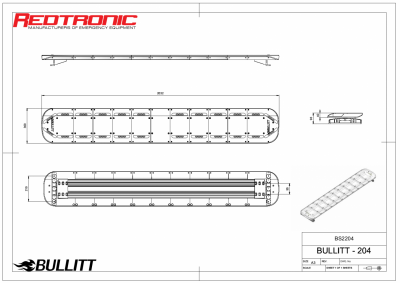 Mega-Flash Bullitt Plus - Fuldt udstyret ECE R65-blinklys