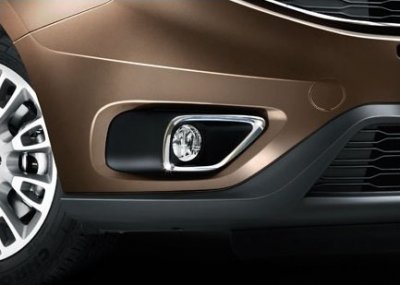 Tågelygteringe i rustfrit stål til Fiat Dobló fra 2015-
