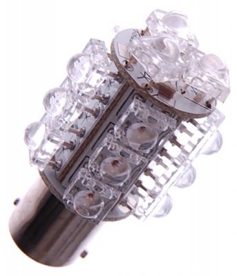 Diodelampe 12V 18xDiode 360° Xenon hvid BA15s