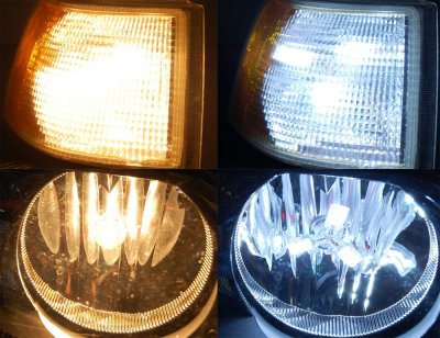 LED-lampe 12V 24xSMD 3-fløjet BA15s