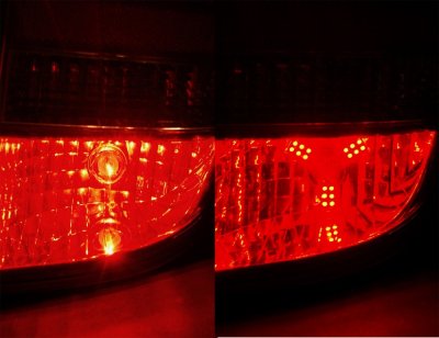 LED-lampe 12V 24xSMD 3-fløjet W21W