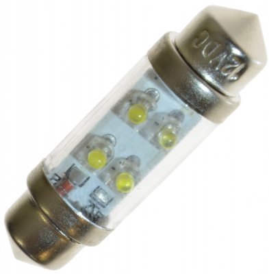 Diodelampe 12V 36mm spolelampe