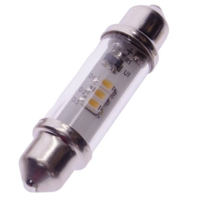 Diodelampe 12V 3xDiode Varm Hvid 42mm Festoon/spirallampe