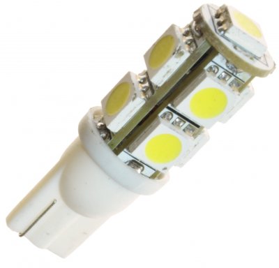 Diodelampe 12V 9xSMD W5W