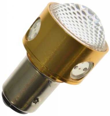 Diodelampe 12V 4xHigh Power Rød BA15s