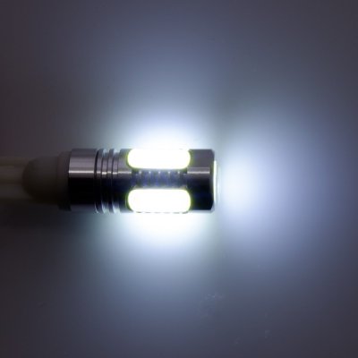 Diodelampe 12V 5xdiode xenon hvid W5W