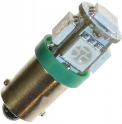 Diodelampe 12V 5xSMD BA9s