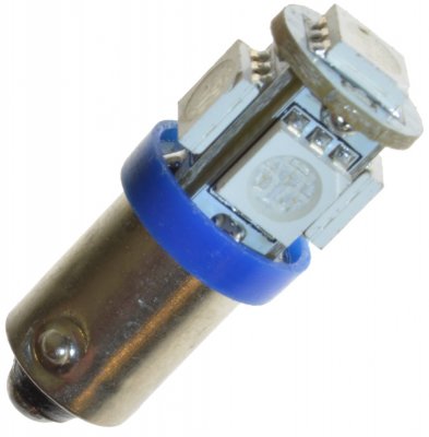 Diodelampe 12V 5xSMD BA9s