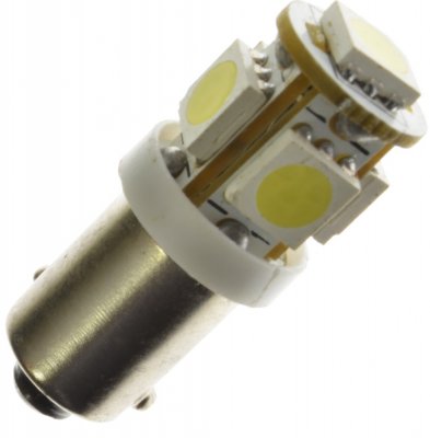 Diodelampe 12V 5xSMD BA9s