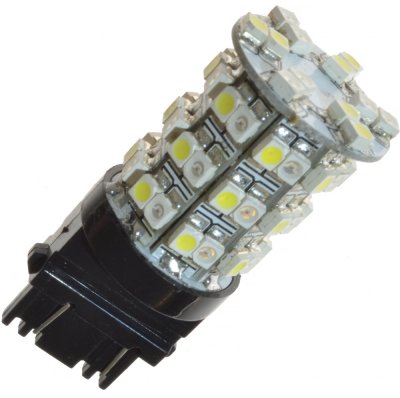 Diodelampe 12V 60xSMD Rød/Gul P27/7W