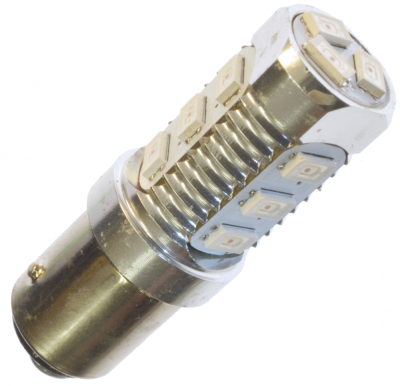 Diodelampe 24V 12xDiode Hvid BA15s