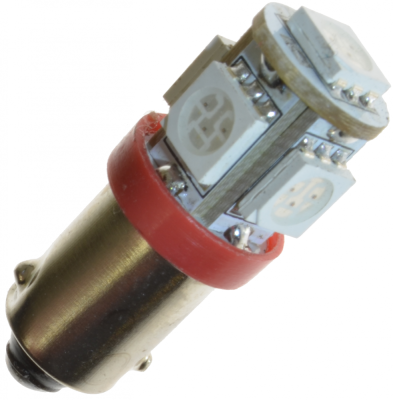 Diodelampe 24V 5xSMD BA9s
