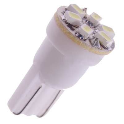 Diodelampe 24V 6xSMD Xenon hvid W5W