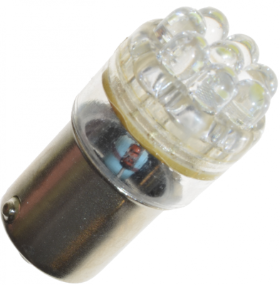 Diodelampe 24V 8xDiode Xenon hvid BA15s
