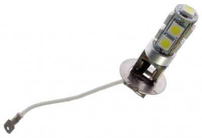 Diodelampe 24V 9xDiode Xenon hvid H3