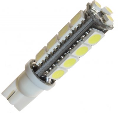 Diodelampe 9-32V 15xSMD xenon hvid W5W