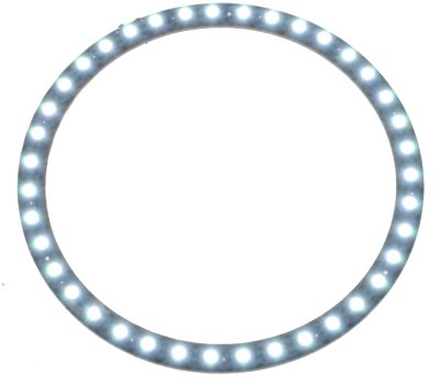 Diode ring 24 V 39xDiode Ø120mm Xenon hvid