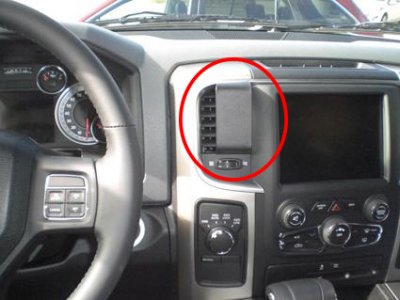 Mobilholder Dodge Ram fra 2013-2018