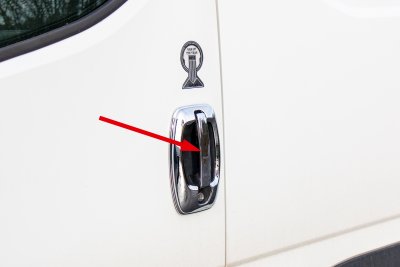 Dørhåndtag smal model i rustfrit stål til Fiat Ducato 2007-/2014-