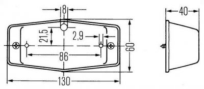 Positionslys "Double Burner" - BA15s