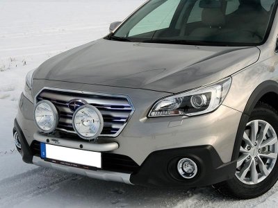 Extraljusfäste i Aluminium för 2 extraljus till Subaru Outback 2015-