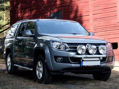Ekstra lygtebeslag i aluminium til 3 ekstra lygter til VW Amarok 2011-/2017-