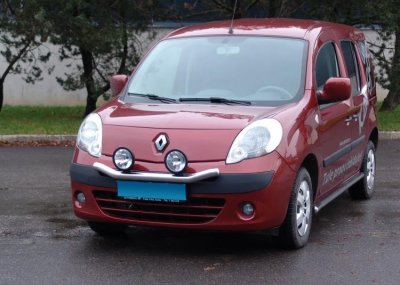 Ekstra lygtebeslag i rustfrit stål til 2 ekstra lygter til Renault Kangoo 2008-2013
