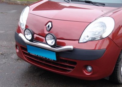 Ekstra lygtebeslag i rustfrit stål til 2 ekstra lygter til Renault Kangoo 2008-2013