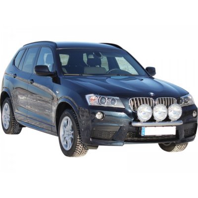 Ekstra lygtebeslag i rustfrit stål til 3 ekstra lygter til BMW X3 F25 2010-2017