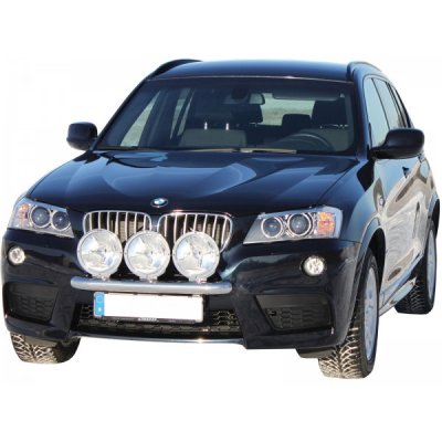 Ekstra lygtebeslag i rustfrit stål til 3 ekstra lygter til BMW X3 F25 2010-2017