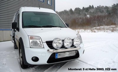 Ekstra lygtebeslag i rustfrit stål til Ford Transit Connect 2009-2013