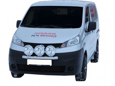 Ekstra lygtebeslag i rustfrit stål til 3 ekstra lygter til Nissan NV200 fra 2010-