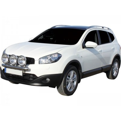 Ekstra lygtebeslag i rustfrit stål til 3 ekstra lygter til Nissan Qashqai 2010-2013