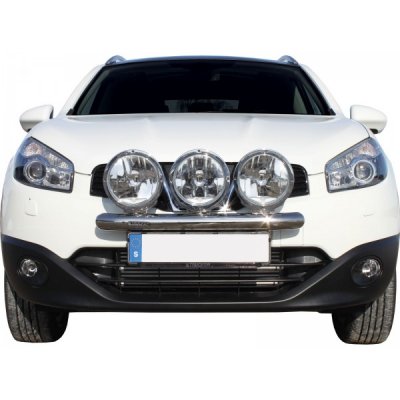 Ekstra lygtebeslag i rustfrit stål til 3 ekstra lygter til Nissan Qashqai 2010-2013