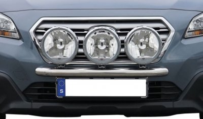 Ekstra lygtebeslag i rustfrit stål til 3 ekstra lygter til Subaru Outback 2015-