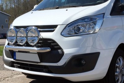 Ekstra lygtebeslag i rustfrit stål til Ford Transit Custom fra 2013-2017
