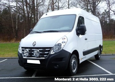Ekstra lygtebeslag i rustfrit stål til Nissan NV400 2011-