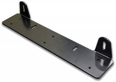 Ekstra lygteholder i sortlakeret aluminium til 2 ekstra lygter (maks. 240 mm)