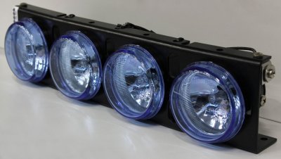 Ekstra lysramme EX 3000 Ultra med 4 ekstra lys og blåt glas