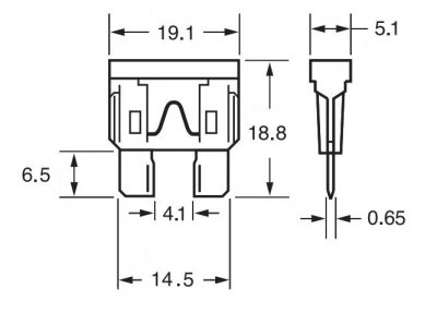 Flad sikring ATO - 30A - Grøn (5-pak)