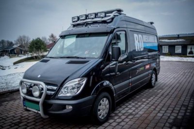 Forreste tagbøjle i aluminium til Mercedes-Benz Sprinter H2 2006-