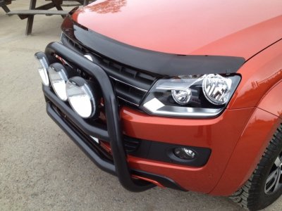 Frontbøjle i rustfrit stål med matsort pulverlakering til VW Amarok 2011-2016