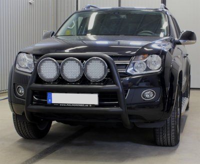 Frontbøjle i rustfrit stål med matsort pulverlakering til VW Amarok 2011-2016