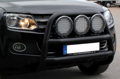 Frontbøjle i rustfrit stål med matsort pulverlakering til VW Amarok 2011-2016
