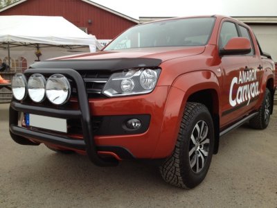 Frontbøjle i rustfrit stål med matsort pulverlakering til VW Amarok 2011-2016