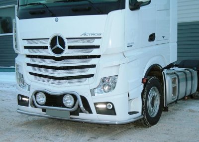 Frontbøjle i rustfrit stål - Mercedes-Benz Actros 2011-