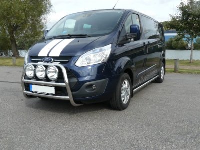 Frontbøjle i rustfrit stål til Ford Transit Custom fra 2013-