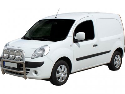 Frontbåge i Rostfritt stål för 3 extraljus till Renault Kangoo 2008-2013