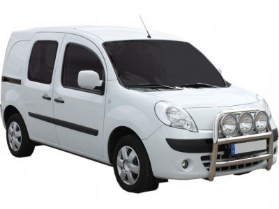 Frontbåge i Rostfritt stål för 3 extraljus till Renault Kangoo 2008-2013